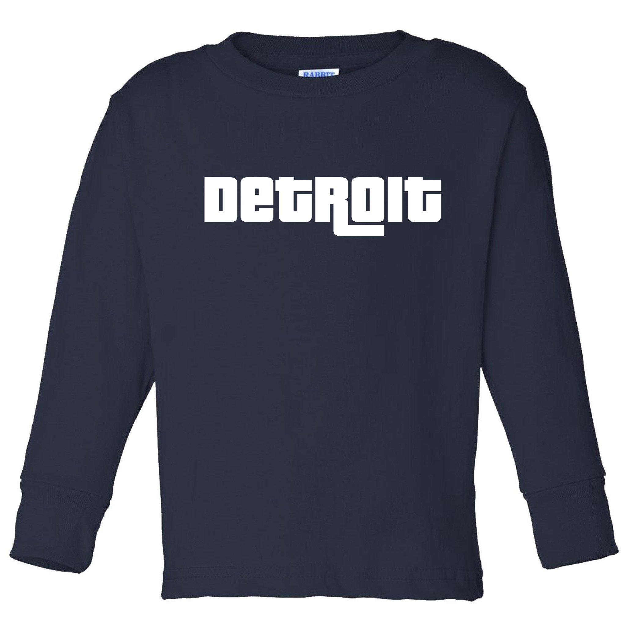 Detroit Bold Future Style Logo Toddler Long Sleeve Shirt