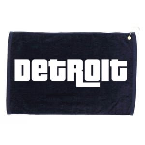 Detroit Bold Future Style Logo Grommeted Golf Towel