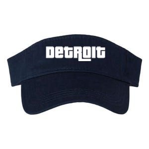 Detroit Bold Future Style Logo Valucap Bio-Washed Visor