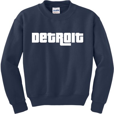 Detroit Bold Future Style Logo Kids Sweatshirt