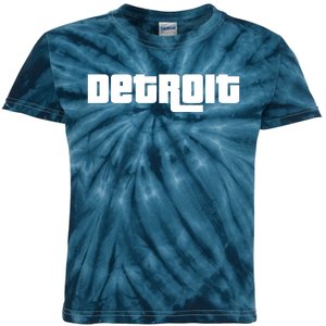 Detroit Bold Future Style Logo Kids Tie-Dye T-Shirt