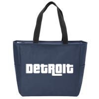 Detroit Bold Future Style Logo Zip Tote Bag