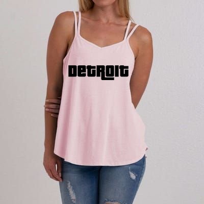 Detroit Bold Future Style Logo Women's Strappy Tank