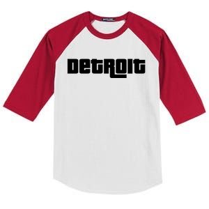 Detroit Bold Future Style Logo Kids Colorblock Raglan Jersey