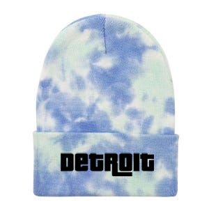 Detroit Bold Future Style Logo Tie Dye 12in Knit Beanie