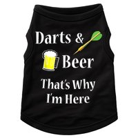 Darts Beer Funny For Dart Player Doggie Tank