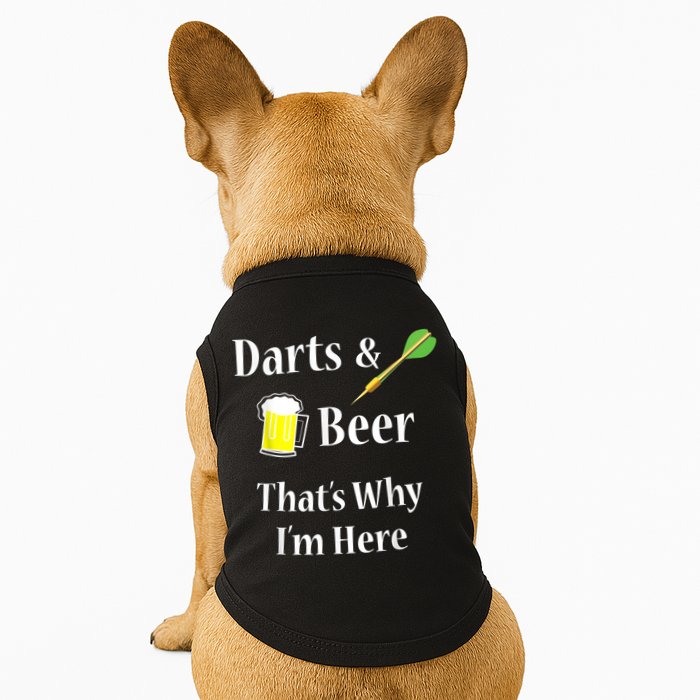 Darts Beer Funny For Dart Player Doggie Tank