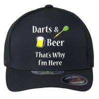 Darts Beer Funny For Dart Player Flexfit Unipanel Trucker Cap