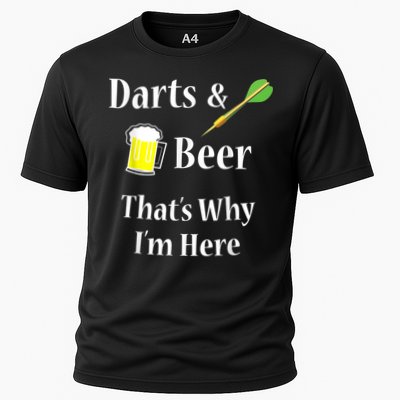 Darts Beer Funny For Dart Player Performance Shirt
