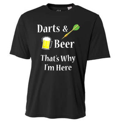 Darts Beer Funny For Dart Player Cooling Performance Crew T-Shirt