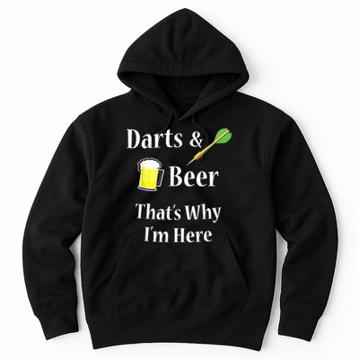 Darts Beer Funny For Dart Player Hoodie