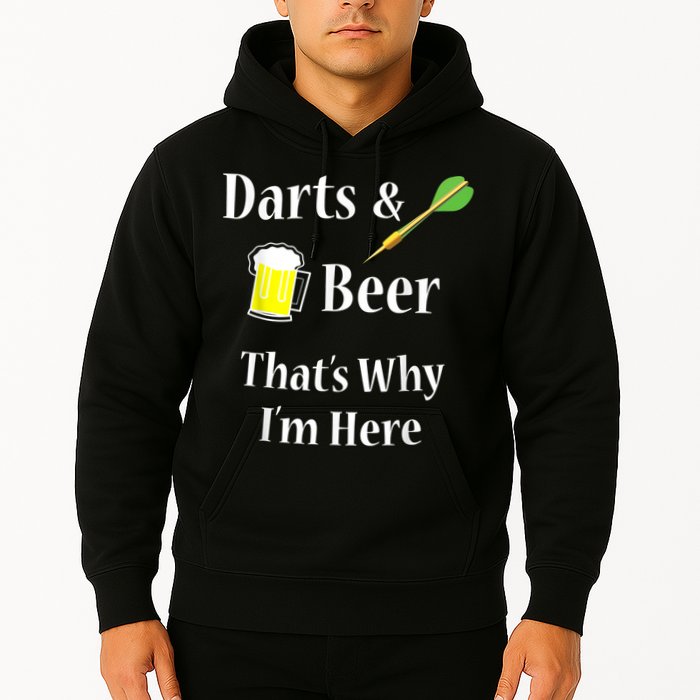 Darts Beer Funny For Dart Player Hoodie