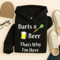Darts Beer Funny For Dart Player Hoodie