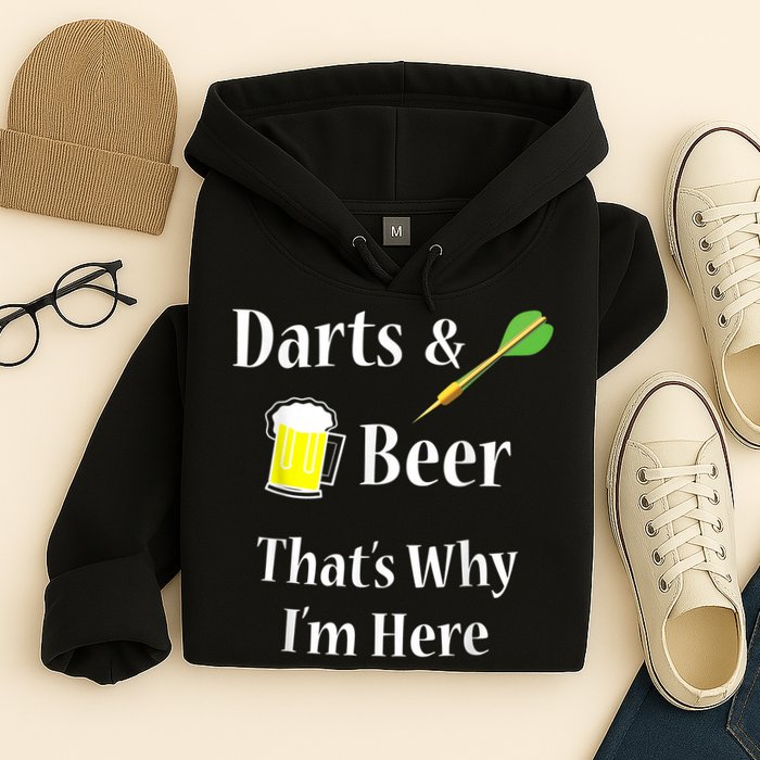 Darts Beer Funny For Dart Player Hoodie