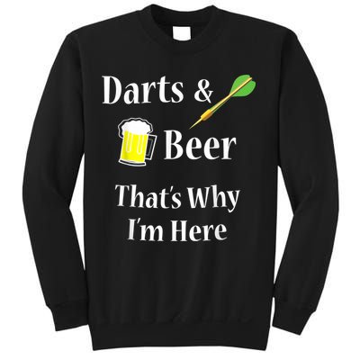 Darts Beer Funny For Dart Player Sweatshirt