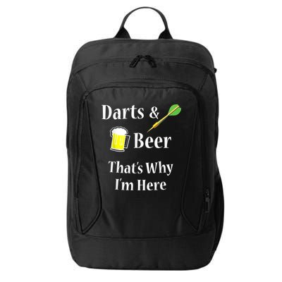 Darts Beer Funny For Dart Player City Backpack