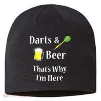 Darts Beer Funny For Dart Player Sustainable Beanie