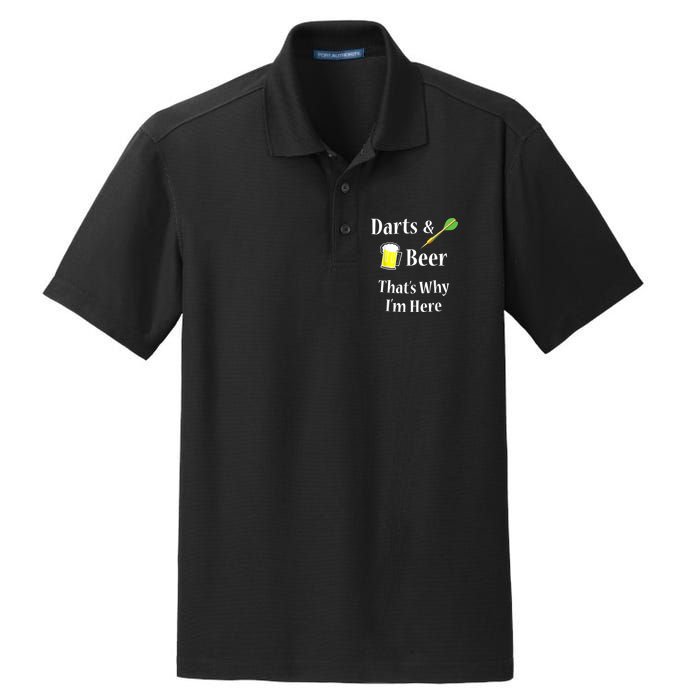Darts Beer Funny For Dart Player Dry Zone Grid Polo