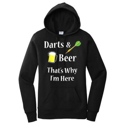 Darts Beer Funny For Dart Player Women's Pullover Hoodie