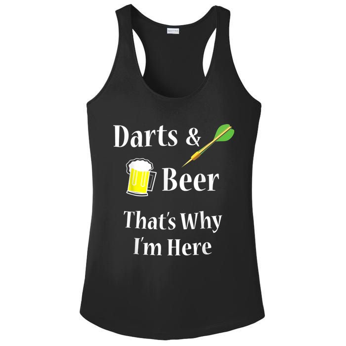 Darts Beer Funny For Dart Player Ladies PosiCharge Competitor Racerback Tank
