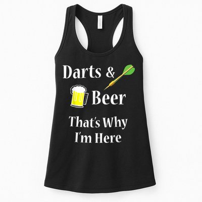 Darts Beer Funny For Dart Player Womens Tank Top