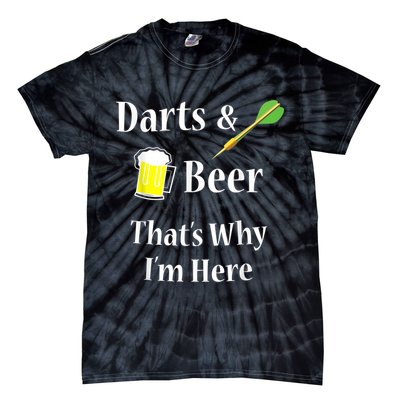 Darts Beer Funny For Dart Player Tie-Dye T-Shirt
