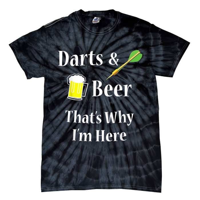 Darts Beer Funny For Dart Player Tie-Dye T-Shirt
