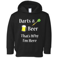 Darts Beer Funny For Dart Player Toddler Hoodie