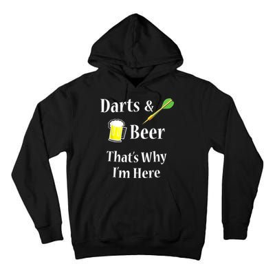 Darts Beer Funny For Dart Player Tall Hoodie