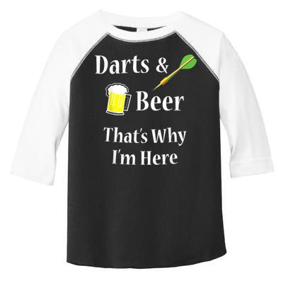 Darts Beer Funny For Dart Player Toddler Fine Jersey T-Shirt