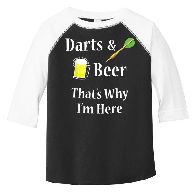 Darts Beer Funny For Dart Player Toddler Fine Jersey T-Shirt