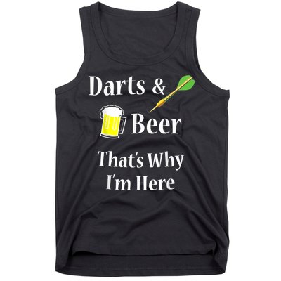 Darts Beer Funny For Dart Player Tank Top