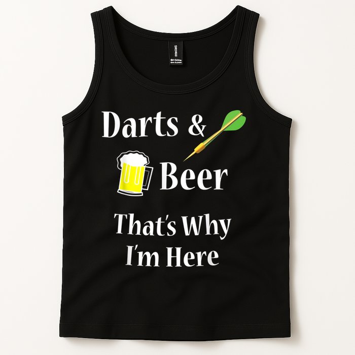 Darts Beer Funny For Dart Player Tank Top