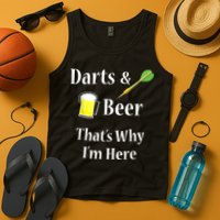 Darts Beer Funny For Dart Player Tank Top