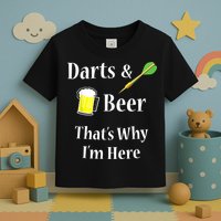 Darts Beer Funny For Dart Player Toddler T-Shirt