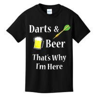Darts Beer Funny For Dart Player Kids T-Shirt