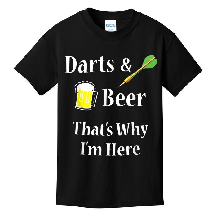 Darts Beer Funny For Dart Player Kids T-Shirt