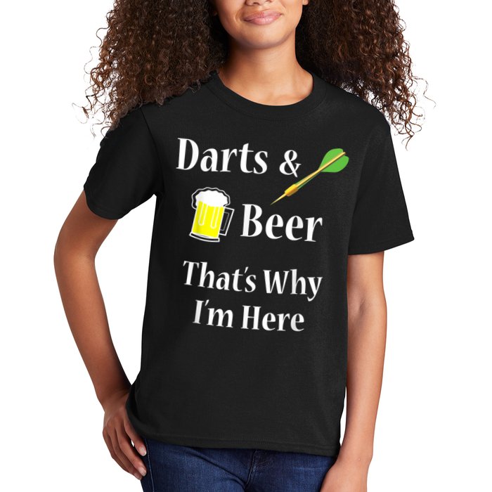 Darts Beer Funny For Dart Player Kids T-Shirt