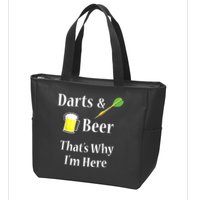 Darts Beer Funny For Dart Player Zip Tote Bag