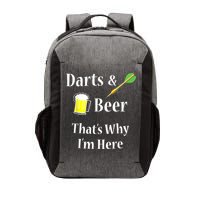 Darts Beer Funny For Dart Player Vector Backpack