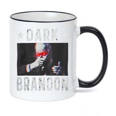 Dark Brandon Funny Biden Saving America Flag Political 11oz Black Color Changing Mug