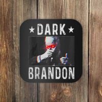 Dark Brandon Funny Biden Saving America Flag Political Coaster