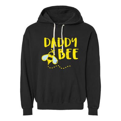 Daddy Bee Family Matching Beekeeping Dad Papa Garment-Dyed Fleece Hoodie