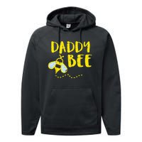 Daddy Bee Family Matching Beekeeping Dad Papa Performance Fleece Hoodie