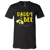 Daddy Bee Family Matching Beekeeping Dad Papa V-Neck T-Shirt