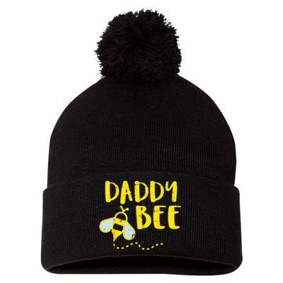 Daddy Bee Family Matching Beekeeping Dad Papa Pom Pom 12in Knit Beanie