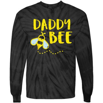 Daddy Bee Family Matching Beekeeping Dad Papa Tie-Dye Long Sleeve Shirt