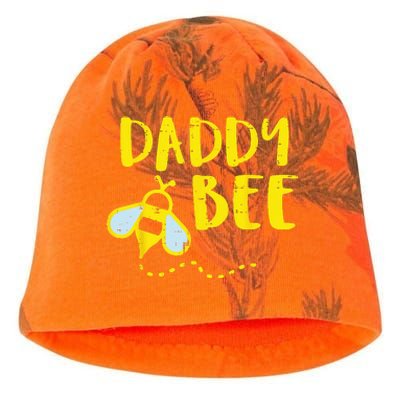 Daddy Bee Family Matching Beekeeping Dad Papa Kati - Camo Knit Beanie