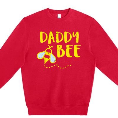 Daddy Bee Family Matching Beekeeping Dad Papa Premium Crewneck Sweatshirt