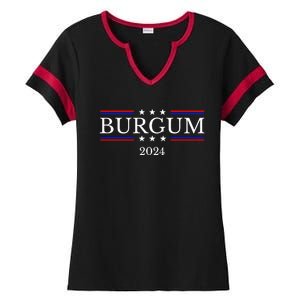 Doug Burgum For President 2024 Election Ladies Halftime Notch Neck Tee